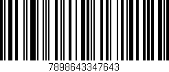 Código de barras (EAN, GTIN, SKU, ISBN): '7898643347643'