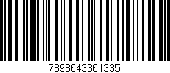 Código de barras (EAN, GTIN, SKU, ISBN): '7898643361335'