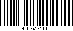 Código de barras (EAN, GTIN, SKU, ISBN): '7898643611928'
