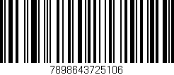 Código de barras (EAN, GTIN, SKU, ISBN): '7898643725106'