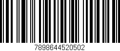 Código de barras (EAN, GTIN, SKU, ISBN): '7898644520502'