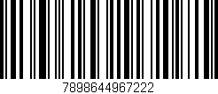 Código de barras (EAN, GTIN, SKU, ISBN): '7898644967222'