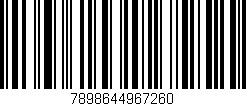 Código de barras (EAN, GTIN, SKU, ISBN): '7898644967260'