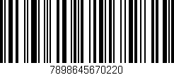 Código de barras (EAN, GTIN, SKU, ISBN): '7898645670220'