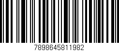 Código de barras (EAN, GTIN, SKU, ISBN): '7898645811982'