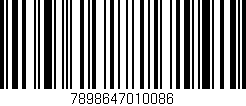 Código de barras (EAN, GTIN, SKU, ISBN): '7898647010086'