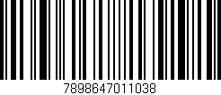 Código de barras (EAN, GTIN, SKU, ISBN): '7898647011038'