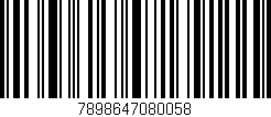 Código de barras (EAN, GTIN, SKU, ISBN): '7898647080058'