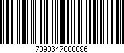 Código de barras (EAN, GTIN, SKU, ISBN): '7898647080096'