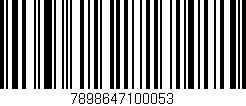 Código de barras (EAN, GTIN, SKU, ISBN): '7898647100053'
