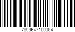 Código de barras (EAN, GTIN, SKU, ISBN): '7898647100084'
