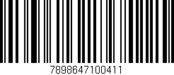 Código de barras (EAN, GTIN, SKU, ISBN): '7898647100411'