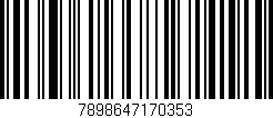 Código de barras (EAN, GTIN, SKU, ISBN): '7898647170353'