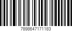 Código de barras (EAN, GTIN, SKU, ISBN): '7898647171183'