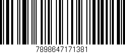 Código de barras (EAN, GTIN, SKU, ISBN): '7898647171381'