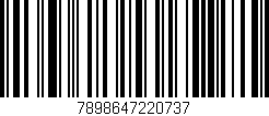 Código de barras (EAN, GTIN, SKU, ISBN): '7898647220737'