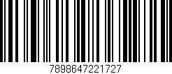 Código de barras (EAN, GTIN, SKU, ISBN): '7898647221727'