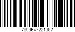 Código de barras (EAN, GTIN, SKU, ISBN): '7898647221987'