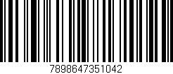 Código de barras (EAN, GTIN, SKU, ISBN): '7898647351042'