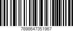 Código de barras (EAN, GTIN, SKU, ISBN): '7898647351967'