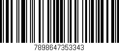 Código de barras (EAN, GTIN, SKU, ISBN): '7898647353343'