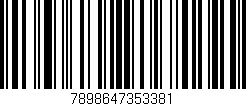 Código de barras (EAN, GTIN, SKU, ISBN): '7898647353381'