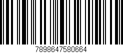 Código de barras (EAN, GTIN, SKU, ISBN): '7898647580664'