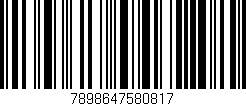 Código de barras (EAN, GTIN, SKU, ISBN): '7898647580817'