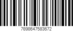 Código de barras (EAN, GTIN, SKU, ISBN): '7898647583672'
