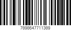 Código de barras (EAN, GTIN, SKU, ISBN): '7898647711389'