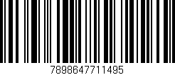 Código de barras (EAN, GTIN, SKU, ISBN): '7898647711495'