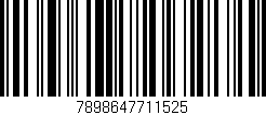 Código de barras (EAN, GTIN, SKU, ISBN): '7898647711525'