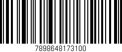 Código de barras (EAN, GTIN, SKU, ISBN): '7898648173100'