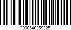 Código de barras (EAN, GTIN, SKU, ISBN): '7898648859325'