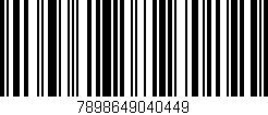 Código de barras (EAN, GTIN, SKU, ISBN): '7898649040449'