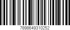 Código de barras (EAN, GTIN, SKU, ISBN): '7898649310252'