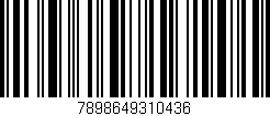 Código de barras (EAN, GTIN, SKU, ISBN): '7898649310436'