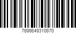 Código de barras (EAN, GTIN, SKU, ISBN): '7898649310870'