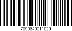 Código de barras (EAN, GTIN, SKU, ISBN): '7898649311020'