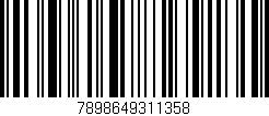 Código de barras (EAN, GTIN, SKU, ISBN): '7898649311358'