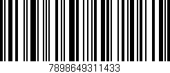 Código de barras (EAN, GTIN, SKU, ISBN): '7898649311433'
