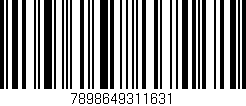 Código de barras (EAN, GTIN, SKU, ISBN): '7898649311631'