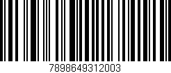 Código de barras (EAN, GTIN, SKU, ISBN): '7898649312003'