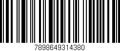 Código de barras (EAN, GTIN, SKU, ISBN): '7898649314380'