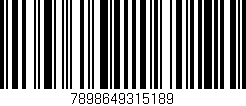 Código de barras (EAN, GTIN, SKU, ISBN): '7898649315189'