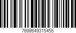 Código de barras (EAN, GTIN, SKU, ISBN): '7898649315455'
