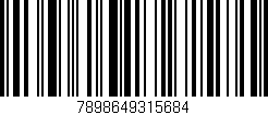 Código de barras (EAN, GTIN, SKU, ISBN): '7898649315684'