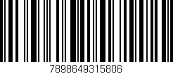 Código de barras (EAN, GTIN, SKU, ISBN): '7898649315806'