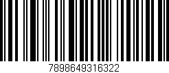 Código de barras (EAN, GTIN, SKU, ISBN): '7898649316322'