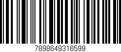 Código de barras (EAN, GTIN, SKU, ISBN): '7898649316599'
